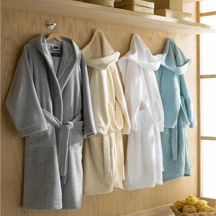  Luxury hooded hotel bathrobes